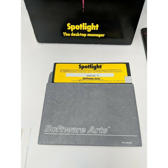 Software Arts Spotlight Desktop Manager IBM PC Software VisiCalc TK!Solver VTG - Picture 4 of 11